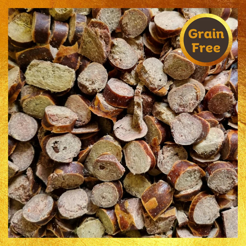 ProTrain Sausage Bites Dog Training Treats – High-Value Reward for Recall, Obedience & Gundog Training (Made in UK)