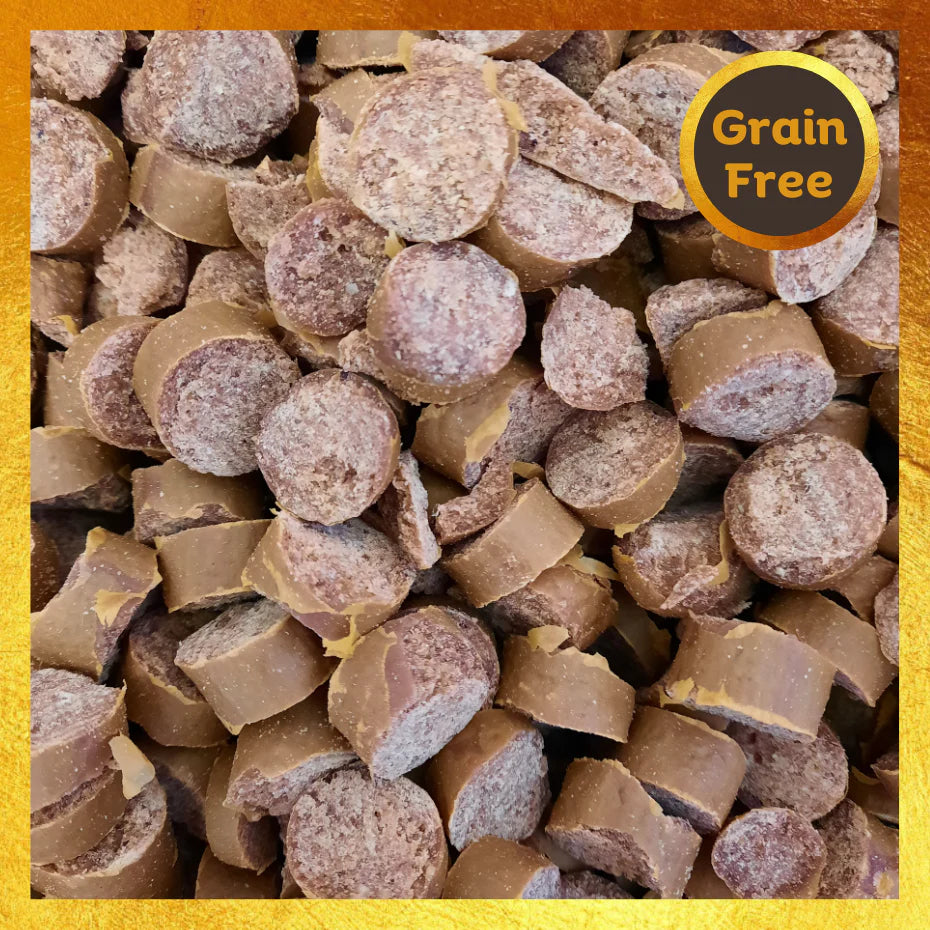 ProTrain Sausage Bites Dog Training Treats – High-Value Reward for Recall, Obedience & Gundog Training (Made in UK)