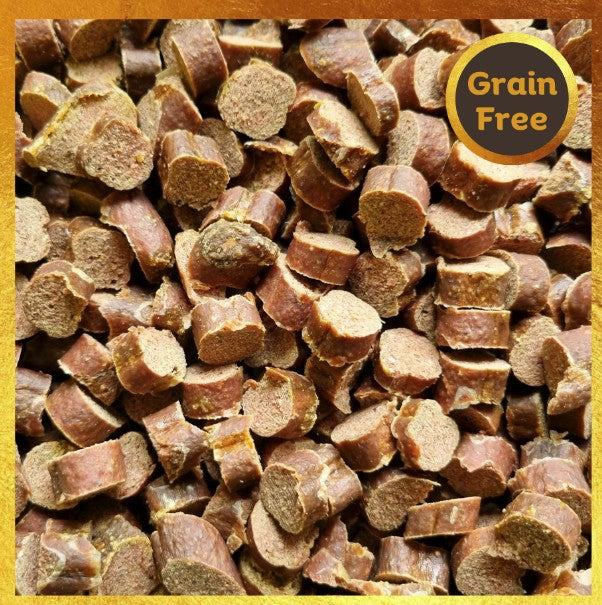 ProTrain Sausage Bites Dog Training Treats – High-Value Reward for Recall, Obedience & Gundog Training (Made in UK)